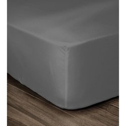 LOVELY HOME Hoeslaken 100% katoen 140x190x30 cm donkergrijs