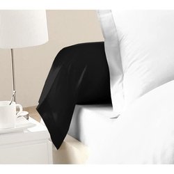 LOVELY HOME Set van 2 100% katoen 85x185 cm zwart