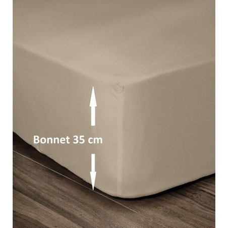 D.Housse 180x200x35 Beige