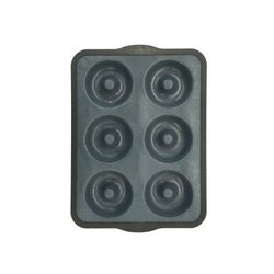Moule 6 donuts - ZENKER - 36 x 26 cm - Silicone fibre de verre - Noir