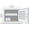 YALE Flammwidriger elektronischer Schließfachtresor - Touchscreen - 1 