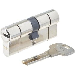 Cilindro de alta seguridad serie YALE 2100 35x35 mm niquelado, anti-pi