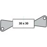Cilindro serratura YALE - Per porta esterna / ingresso - 6 perni - 4 c