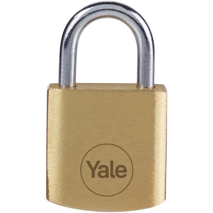 Lucchetto in ottone - YALE - Y110B/20/111/4 - 20mm - Arco in acciaio -