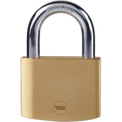 Cadenas laiton - YALE - Y110B/60/132/1 - 60 mm - Anse acier cémenté - 