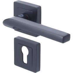 YALE - YPP7-S-PE Poignée de porte carrée de 7 noir YALE - Modele Sienn