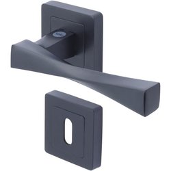 YALE - YPP7-V-PC Tirador puerta cuadrado de 7 negro YALE - Modelo Vero