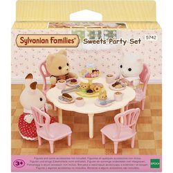 De snacktafel - SYLVANIAN FAMILIES - 5742 - Placemat met stoelen, serv