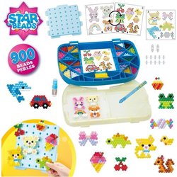 Aquabeads Mallette d initiation 900 perles de différentes formes et co