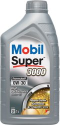 Huile moteur 0W-30 Synthétique - MOBIL - Super 3000 - Formula-P -bidon