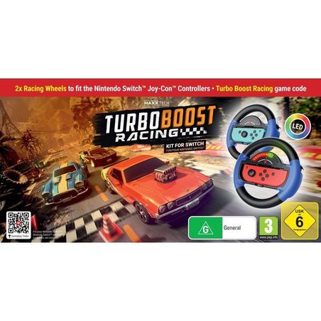 Turbo Booster Racing - Kit (volanti + gioco) - Gioco per Nintendo Swit