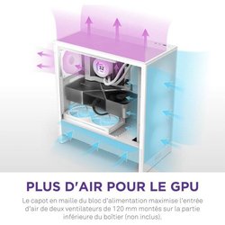 Compacte ATX Mid-Tower Behuizing - NZXT - CC-H52FW-01 - H5 Flow - Wit