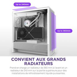 Compacte ATX Mid-Tower Behuizing - NZXT - CC-H52FW-01 - H5 Flow - Wit