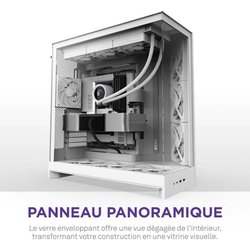 Caja semitorre - NZXT - H9 Flow - Doble cámara - Paneles de malla - Cr