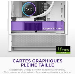 Micro-ATX Mid-Tower-Gehäuse  NZXT  H3 Flow  Weiß  Bemerkenswerter 