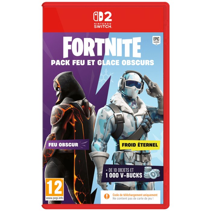 Fortnite: Pacchetto Fuoco Oscuro e Ghiaccio  Gioco Nintendo Switch 2