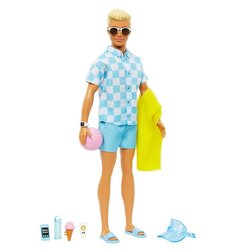 Barbie - Barbie Beach Day Ken (CP4) - 21a - bambola - 3 anni e +
