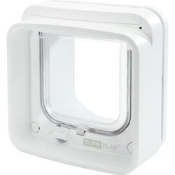 SUREFLAP Chatiere a Puce électronique Connecté - Blanc - 142 mm x 120 