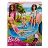 Barbie - Bambola e accessori - Scatola per bambole bionda con piscina